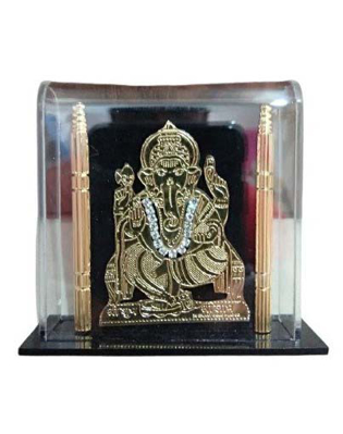 Gold Plated Small Cabinet Ganpati