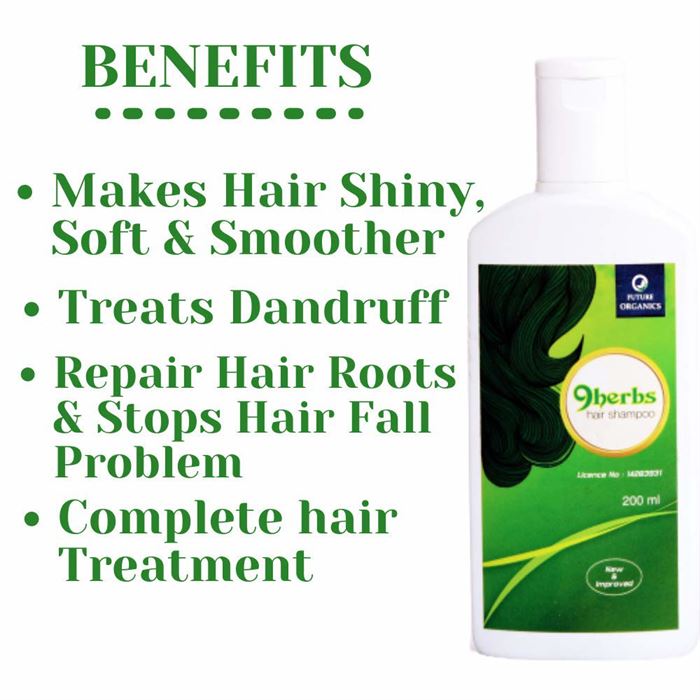 Future Organics offers 9 herbs herbal shampoo