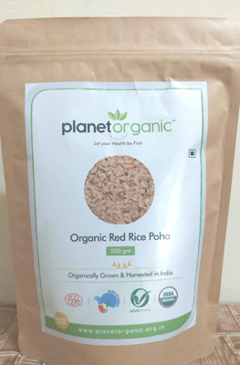 Organic Red Rice Poha