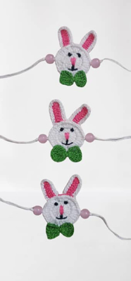 Rabbit Crochet Rakhi_Jain Marketplace