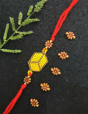 Designer pearl rakhi_Jain Marketplace