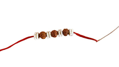 Rudraksha Beads Rakhi_Jain Marketplace