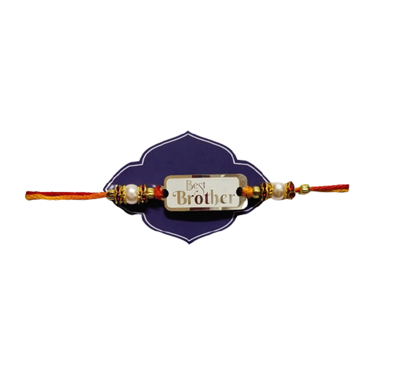 Best Brother pure silver rakhi_Jain Marketplace