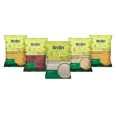 Dhanya Lakshmi Daily Staples (Urad Dal, Toor Dal, Moong Dal, Rajma, Brown Rice)