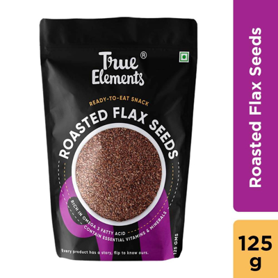 Picture of True Elements roasted flax seeds 125gm