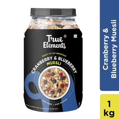 Picture of True Elements Cranberry And Blueberry Muesli 1000gm