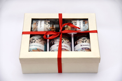 Premium A Gift Box (Cashew Nut, Almond, Pistachio, Walnut, Afghan Kismiss)