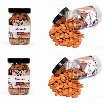 Almonds Pack of 2 - 200gm Each