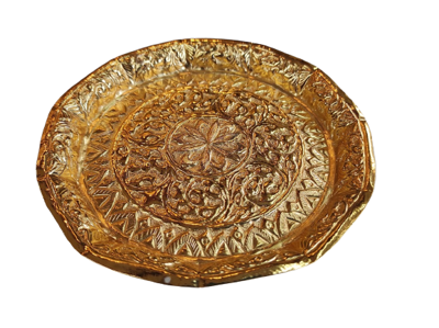 Picture of Heavy Nakshi Pooja Thaal - Size: 6.5" - 140gm