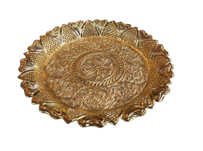 Picture of Heavy Nakshi Pooja Thaal - Size: 7.5" - 270gm