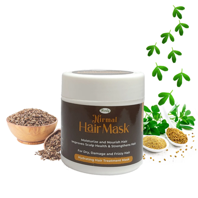 Picture of Herby Nirmal Hair Mask - For HairFall, Anti-Dandruff & Hair Greying - 100gm