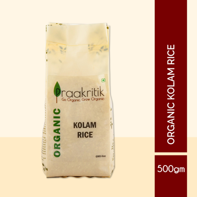 Picture of Praakritik Kolam Rice Organic - 500gm