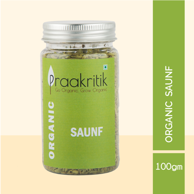 Picture of Praakritik Organic Fennel Seeds - 100 Gm