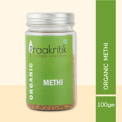 Picture of Praakritik Organic Methi Seeds - 100 Gm