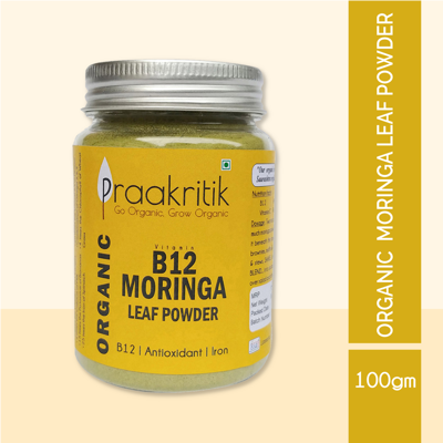 Picture of Praakritik Organic Moringa Leaf Powder - 100gm