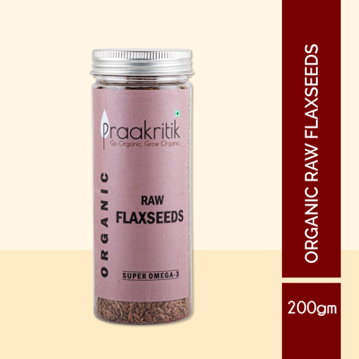 Picture of Praakritik Organic Flaxseeds Raw - 200gm